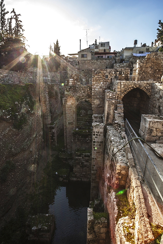 Pool Of Bethesda And Ruins Of The Byzantine Church, Jerusalem, Israel