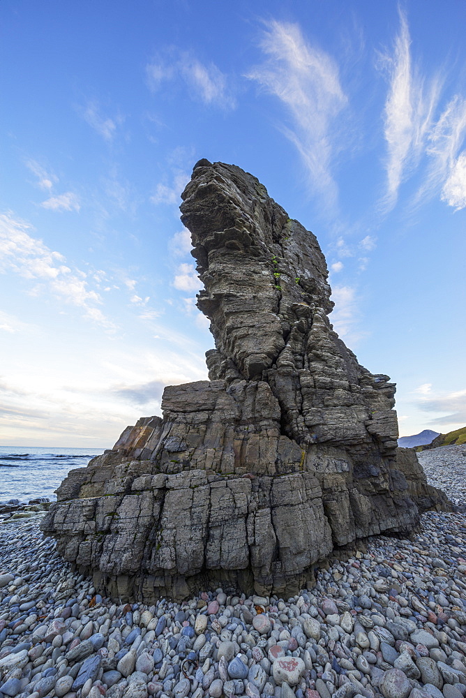 The Sea Stacks Known As Thrjatiudalastapi, West Fjords, Iceland