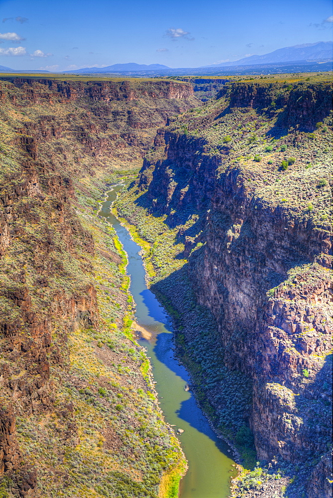 Rio Grande Gorge, Taken From Rio Grande Gorge Bridge, Near Taos, New Mexico, United States Of America