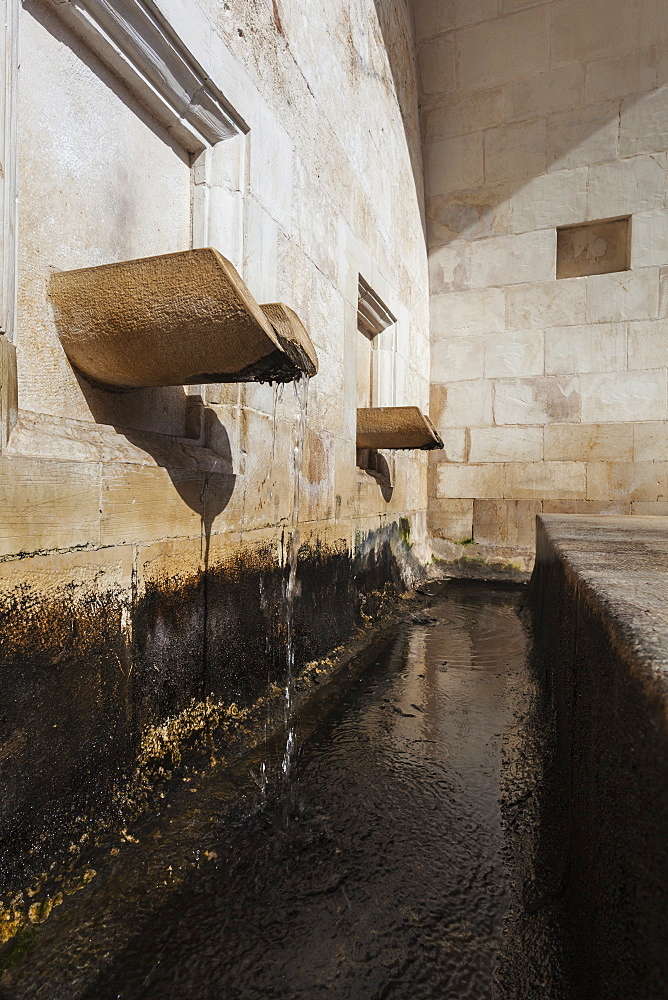 Water Flowing From A Spout At Mary's Well, Nazareth, Israel