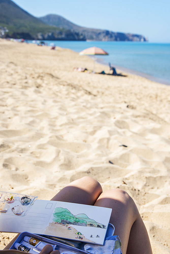 Portixeddu Beach, Carbonia Iglesias, Sardinia, Italy