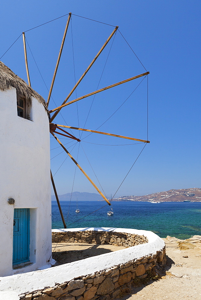 Traditional Windmill, Chora, Mykonos, Greece