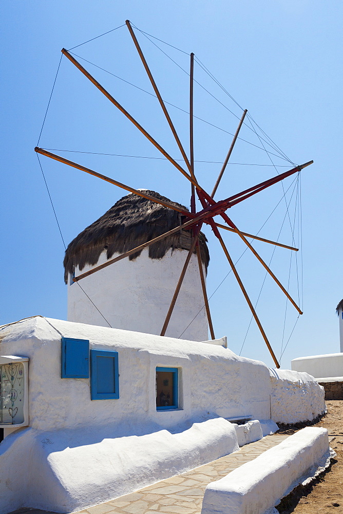 Traditional Windmill, Chora, Mykonos, Greece