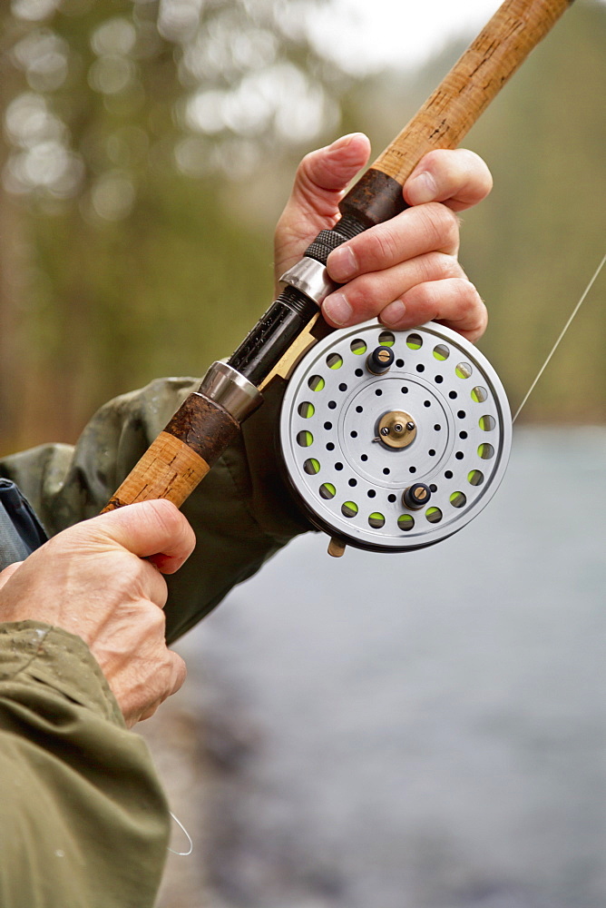 Fishing Along The Chilliwack River, Chilliwack, British Columbia, Canada