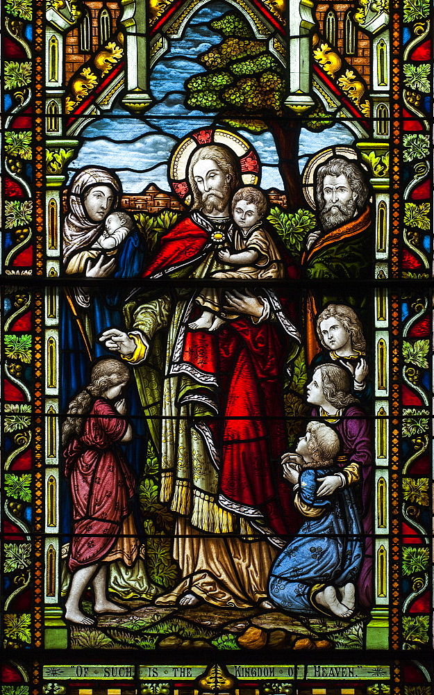 Stained Glass Window, Granby, Quebec, Canada