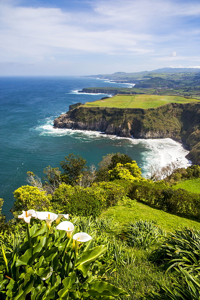 View Of Santa Iria Bay, Sao Miguel, Azores, Portugal