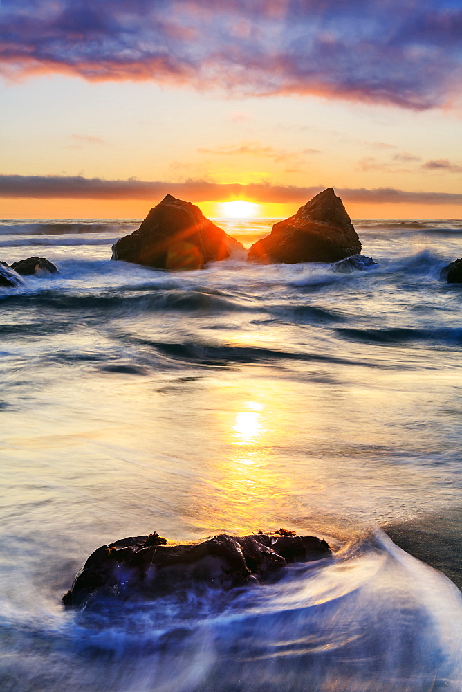 False Klamath Cove Beach, Redwood National And State Parks, California, United States Of America