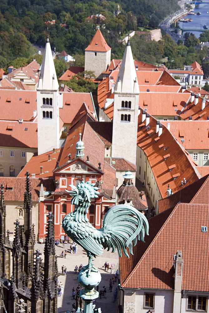 Rooster On A Church Steeple, Prague, Czech Republic