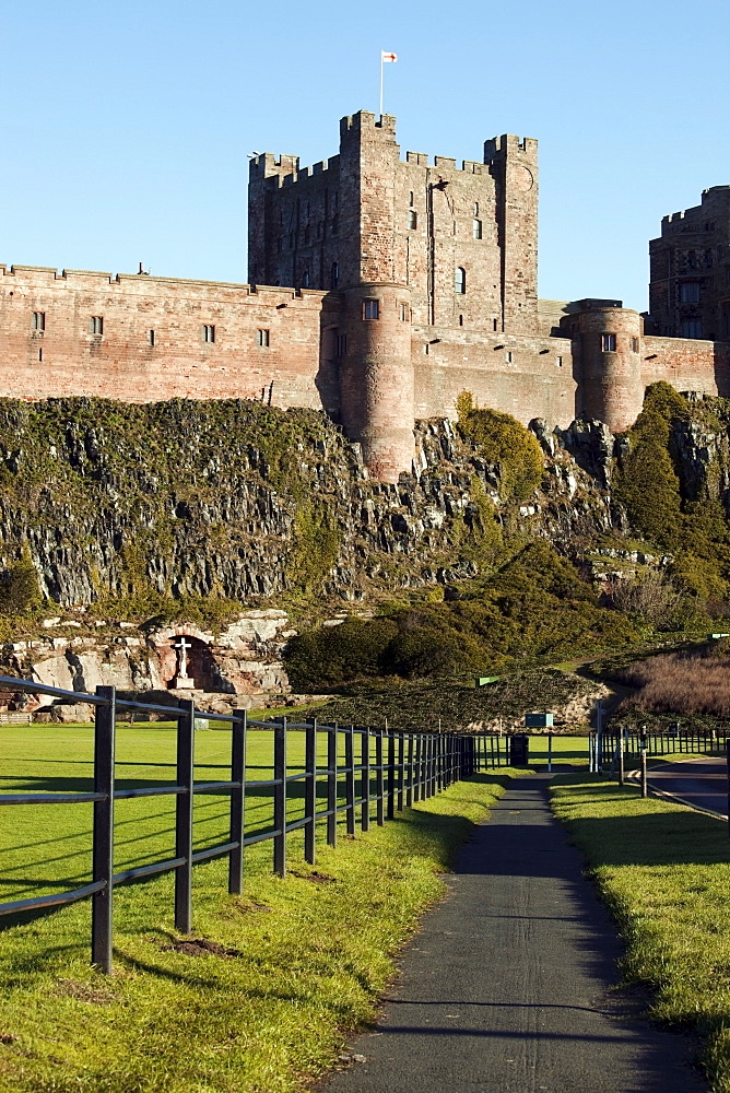 Bamburgh, Northumberland, England; A Trail Around A Castle