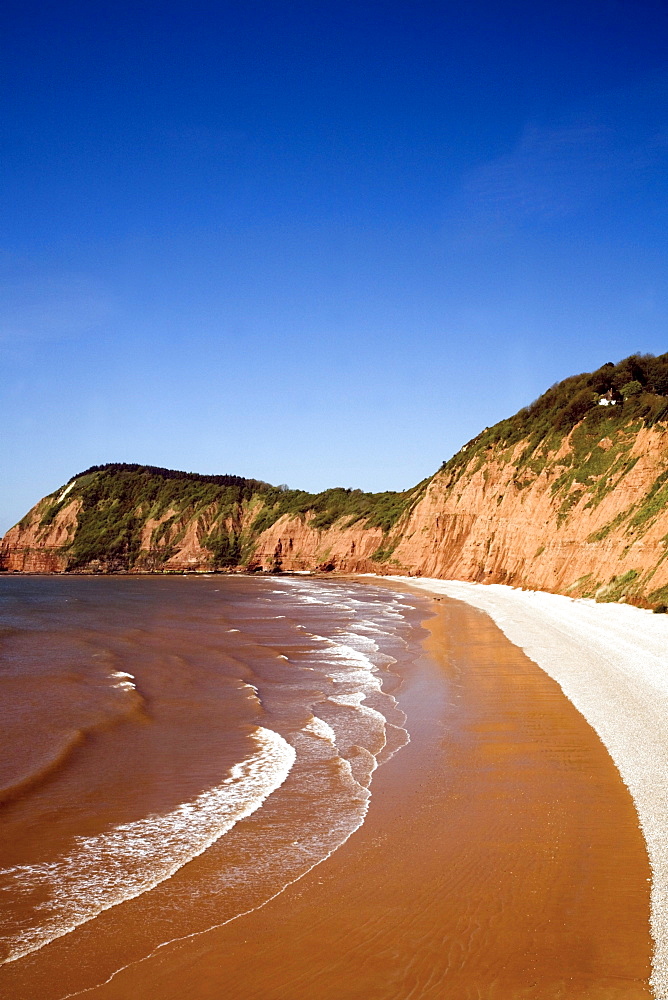 Cliffs In Jacob's Ladder Bay; Sidmouth, Devon, England