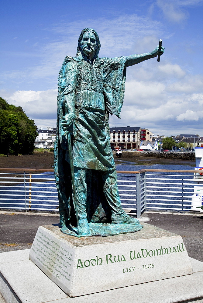 Statue Of Gaelic Chieftain, Red Hugh O'Donnell; Donegal Town, County Donegal, Ireland