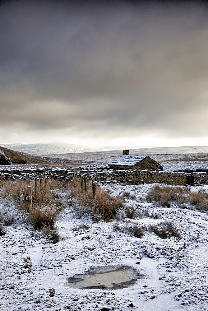 Snowy Field; Yorkshire Dales, England