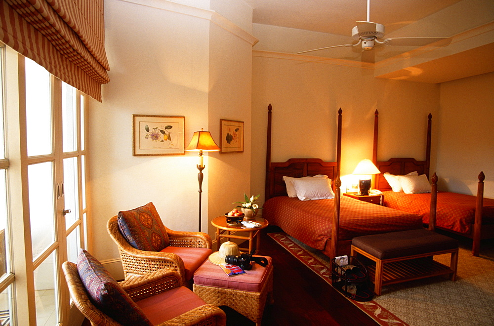 Interiors of a hotel room, Grand Hotel D'angkor, Siem Reap, Cambodia