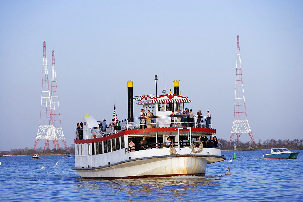 Group of people on a ferry