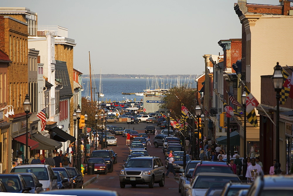 Cars on the street, Annapolis, Maryland, USA