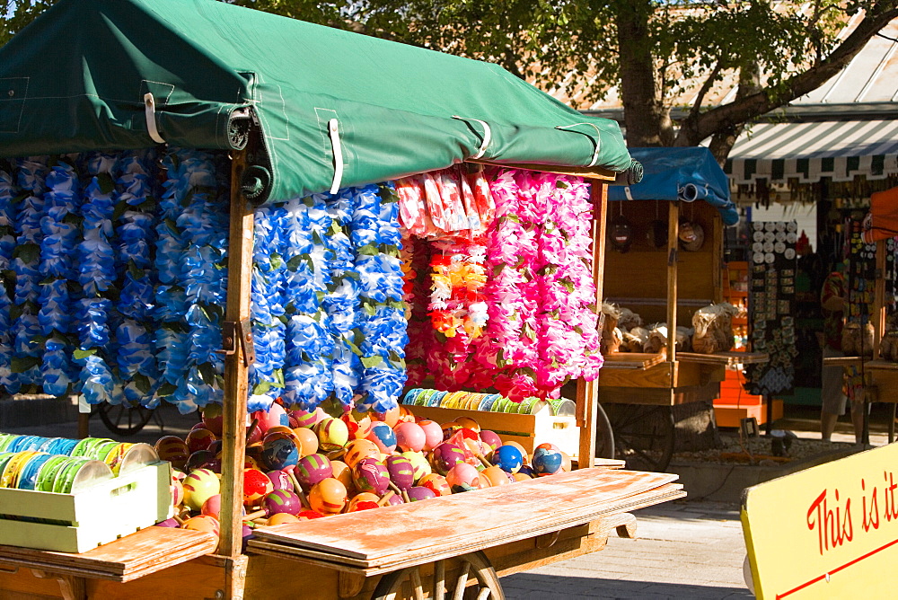 Garlands hanging in a store, Sponge Market, Key West, Florida, USA