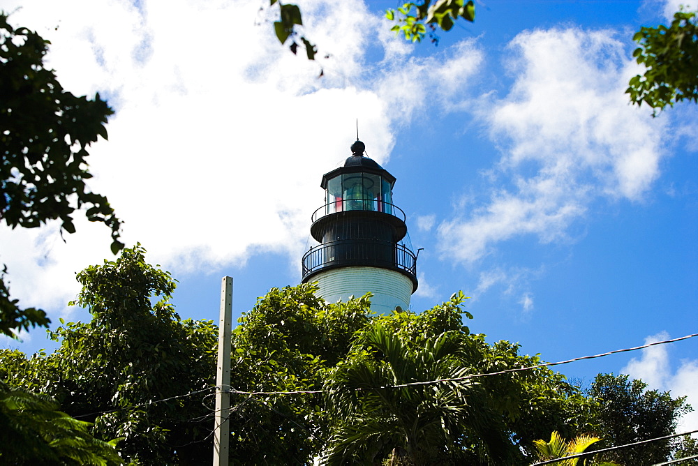 Low angle view of a lighthouse, Key West Lighthouse Museum, Key West, Florida, USA