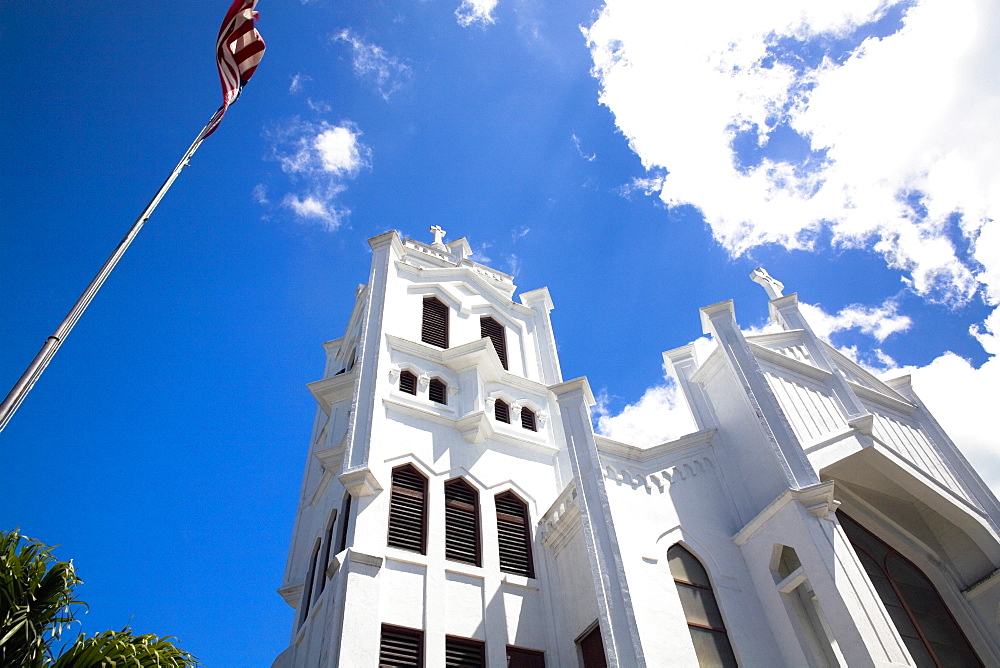 Low angle view of a church, St Paul's Episcopal Church, Key West, Florida, USA