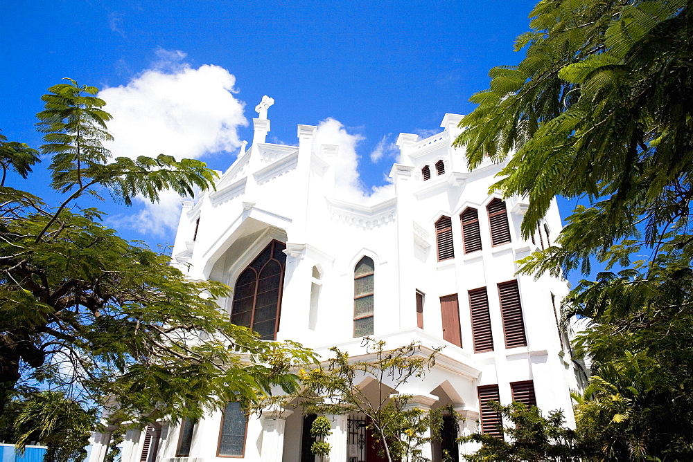 Low angle view of a church, St Paul's Episcopal Church, Key West, Florida, USA