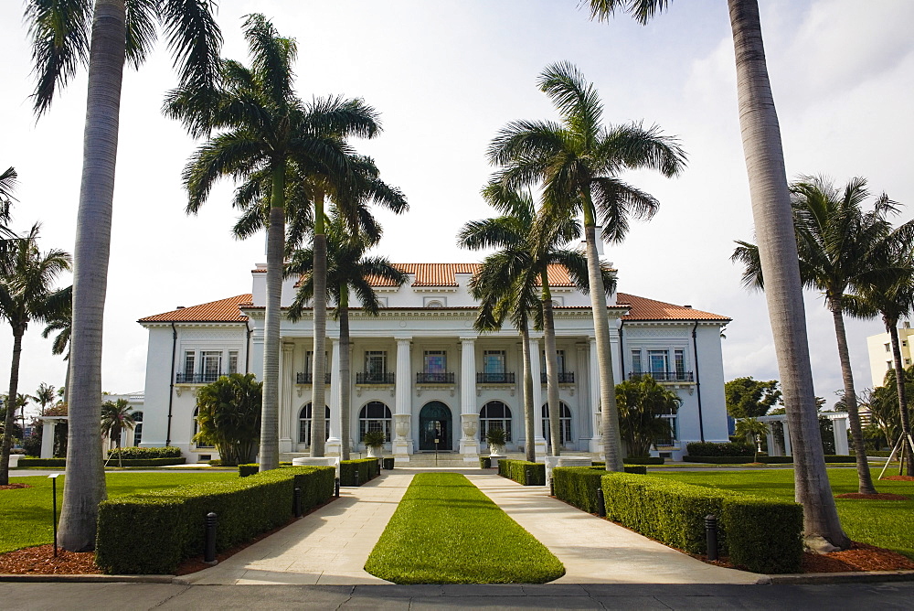 Facade of a museum, Flagler Museum, Palm Beach, Florida, USA