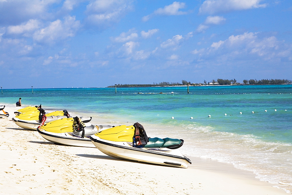 Jet boats on the beach, Cable Beach, Nassau, Bahamas