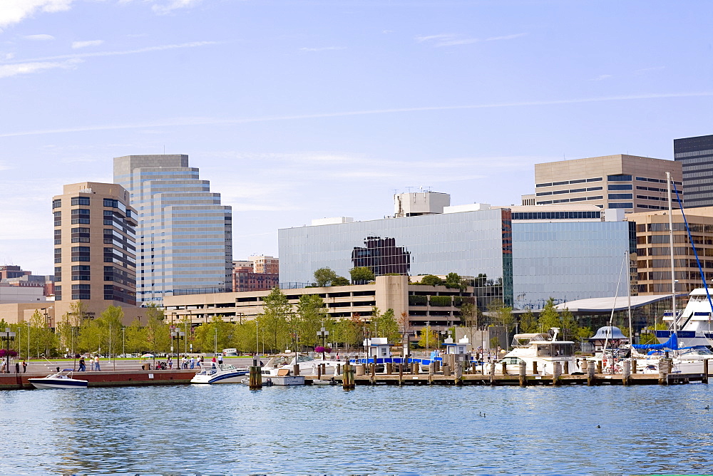 Buildings at the waterfront, Inner Harbor, Baltimore, Maryland, USA