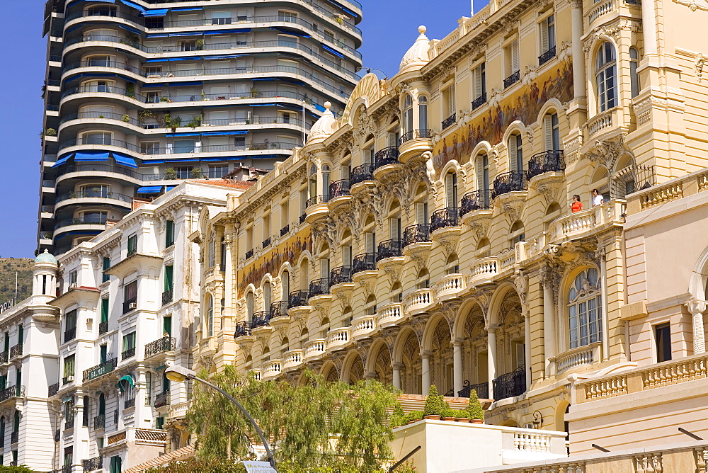 Low angle view of a hotel, Hotel Hermitage, Monte Carlo, Monaco