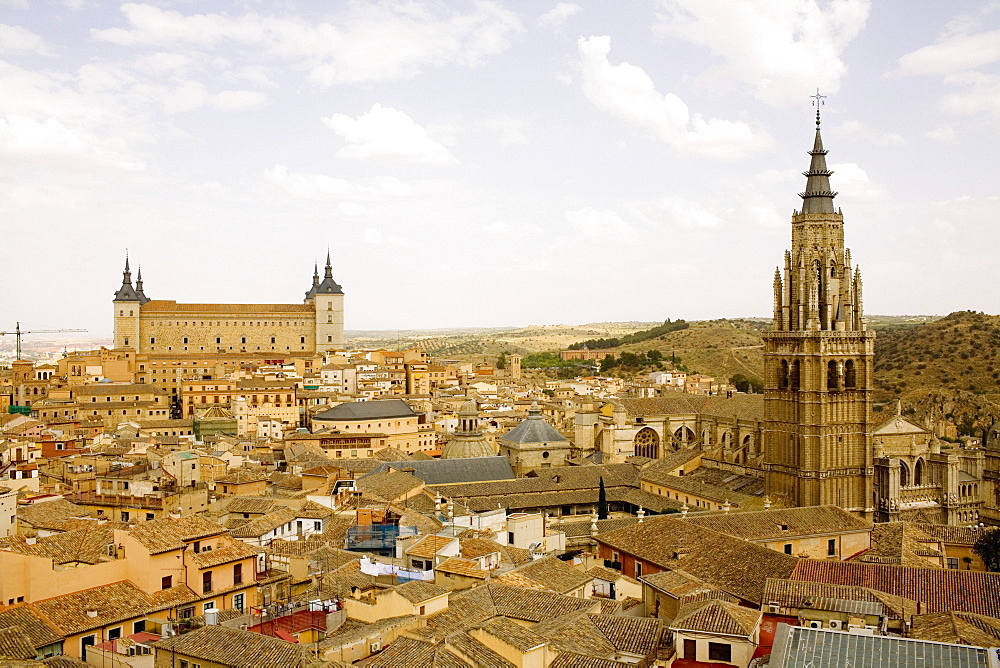 Cathedral in a city, Cathedral Of Toledo, Toledo, Spain