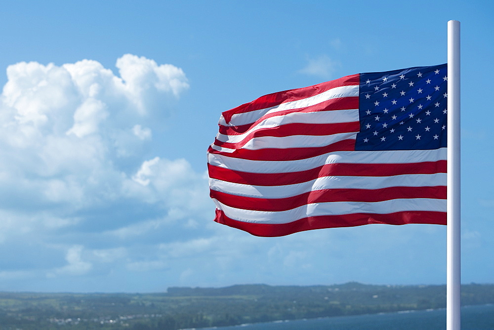 Close-up of an American flag
