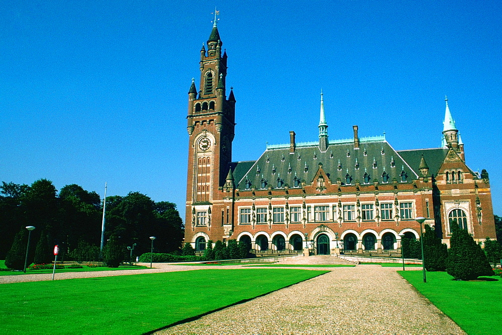 Facade of a palace, The Hague, Netherlands