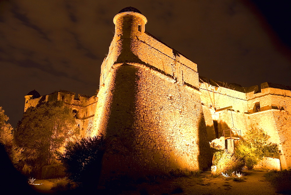 Low angle view of a fort, Fort du Mont Alban, Nice, France