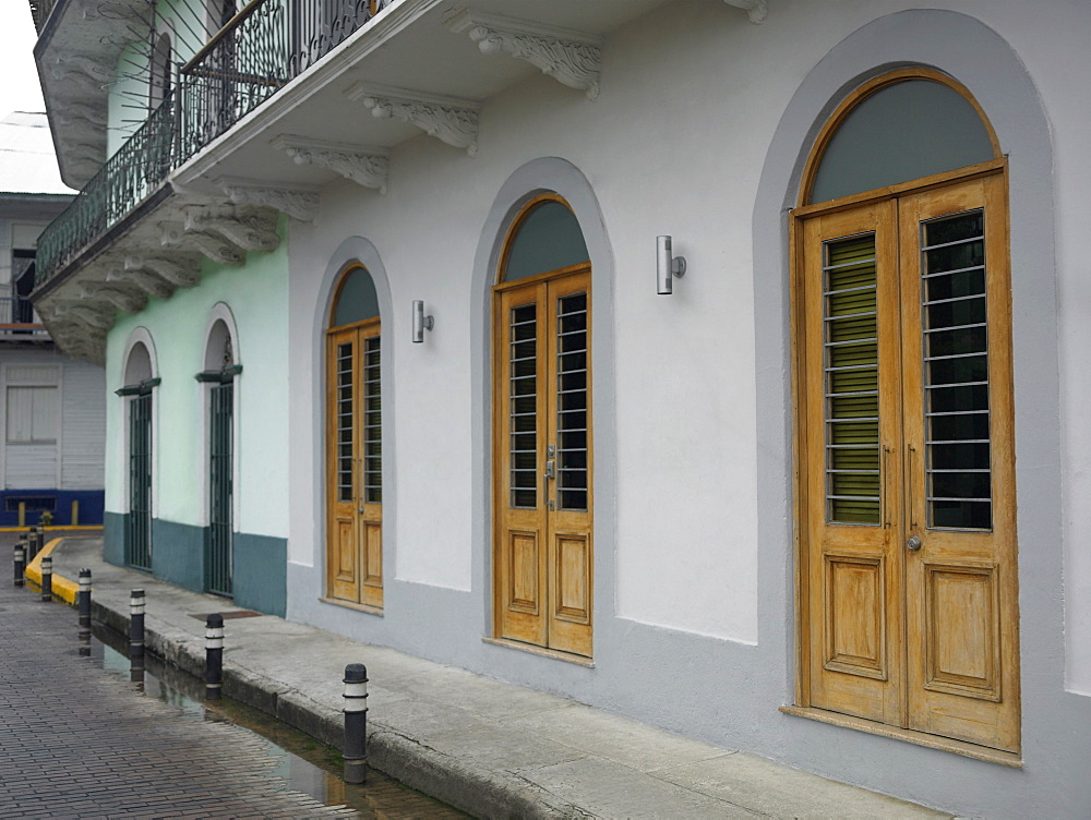 Buildings along a street, Old Panama, Panama City, Panama