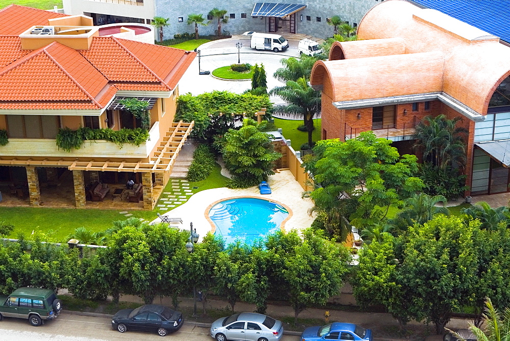 High angle view of buildings in a city, Panama