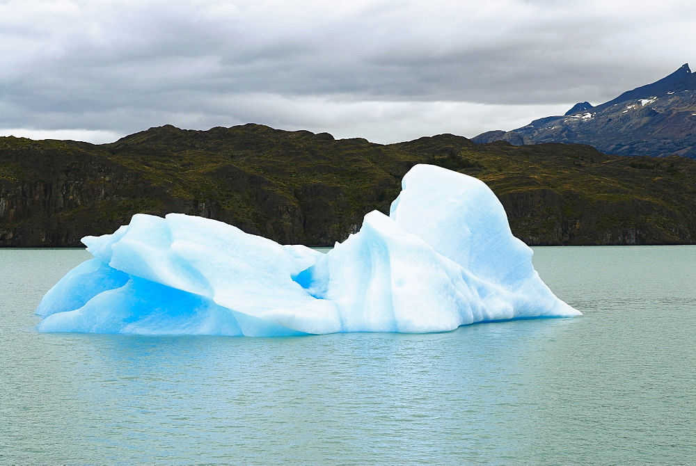 Iceberg in a lake, Lake Argentino, Patagonia, Argentina