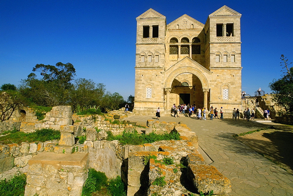 Facade of a church, Transfiguration Church, Mt Tabor, Israel