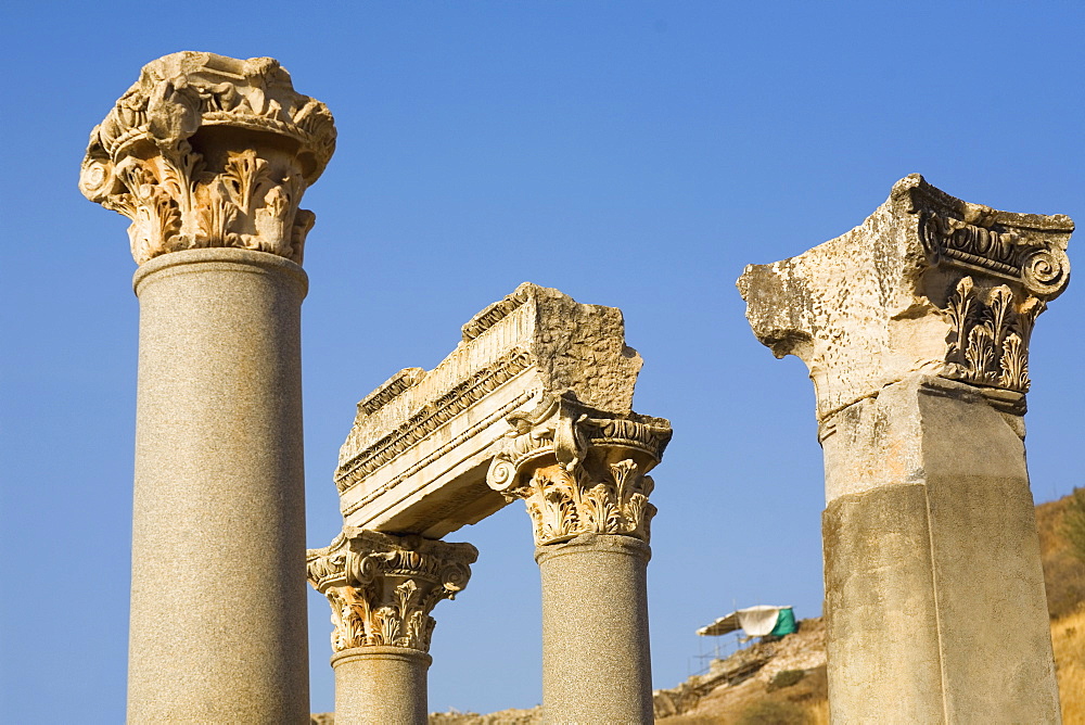 High section view of the old ruins, Ephesus, Turkey