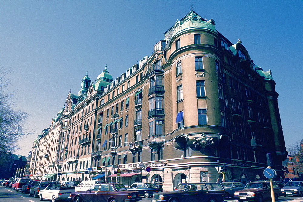 Low angle view of a building, Stockholm, Sweden