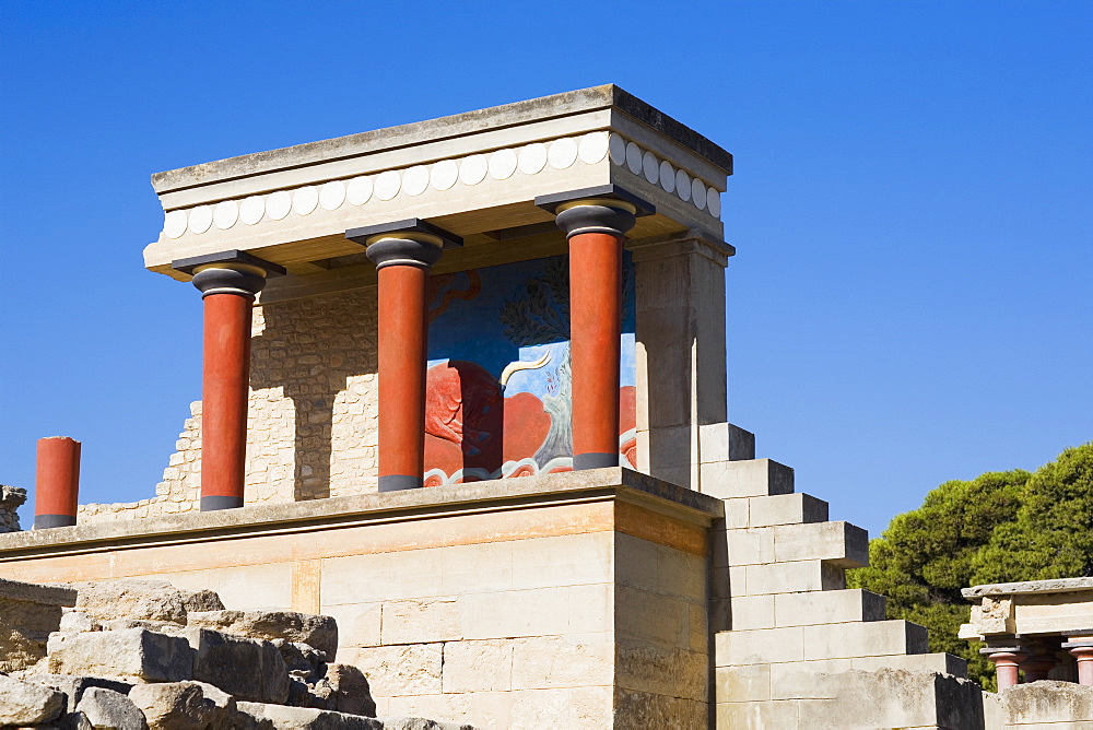 Old ruins of a palace, Knossos, Crete, Greece