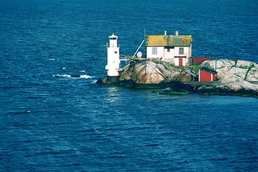 Lighthouse on the coast, Gothenburg, Sweden
