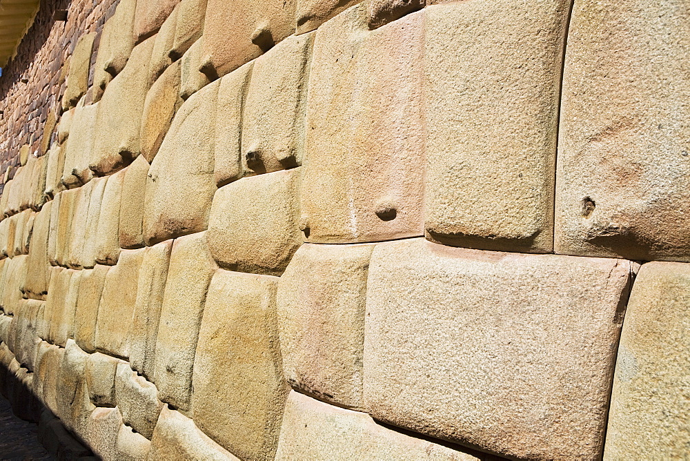 Close-up of a stone wall, Cuzco, Peru