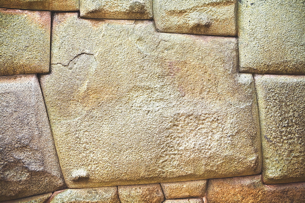 Close-up of a stone wall, Cuzco, Peru