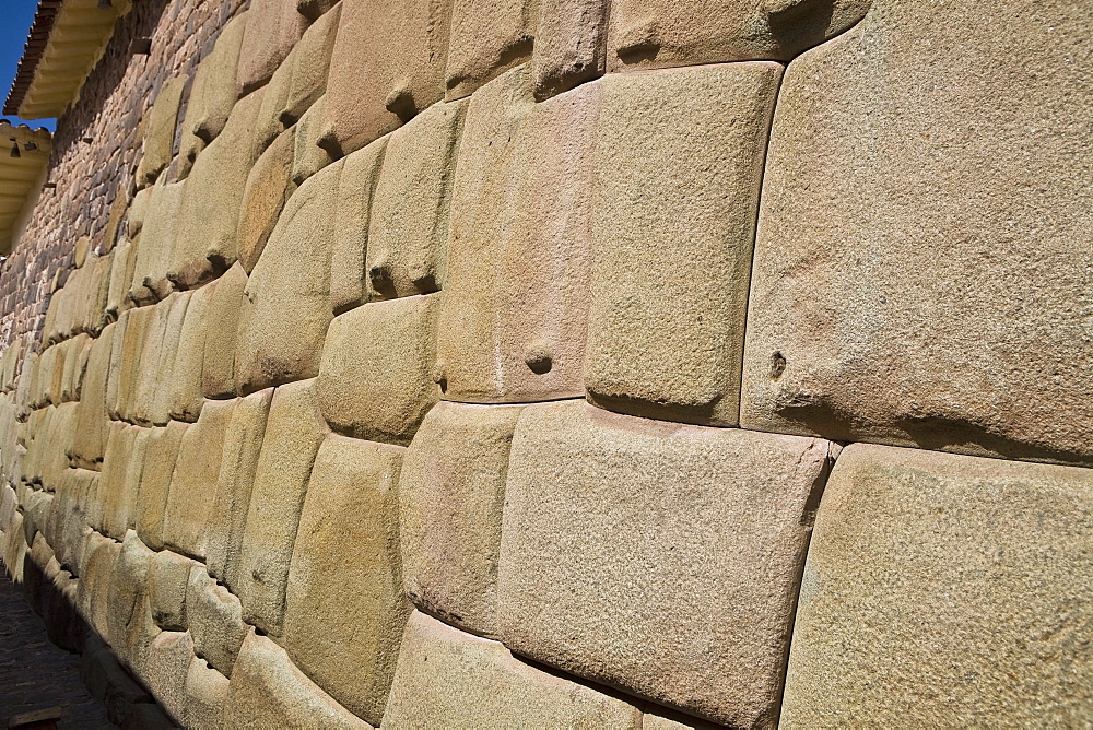 Close-up of a stone wall, Cuzco, Peru