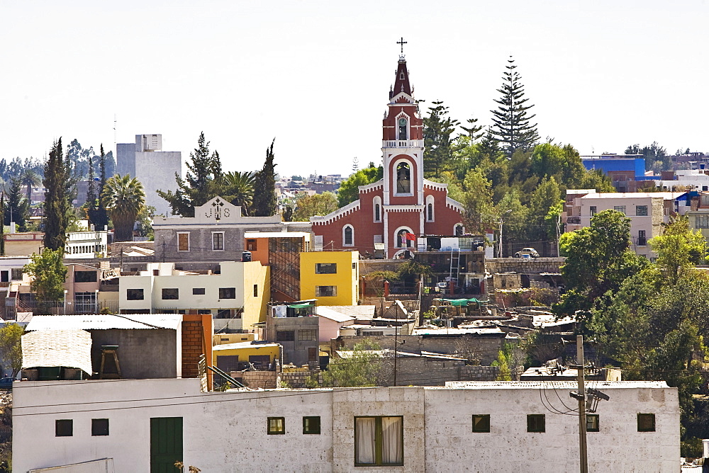 Church in a city, Santa Marta, Arequipa, Peru