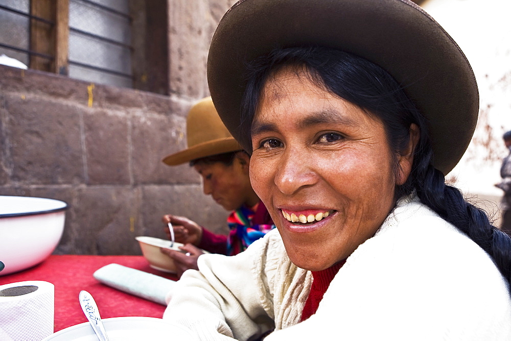 Portrait of a mid adult woman smiling, Peru