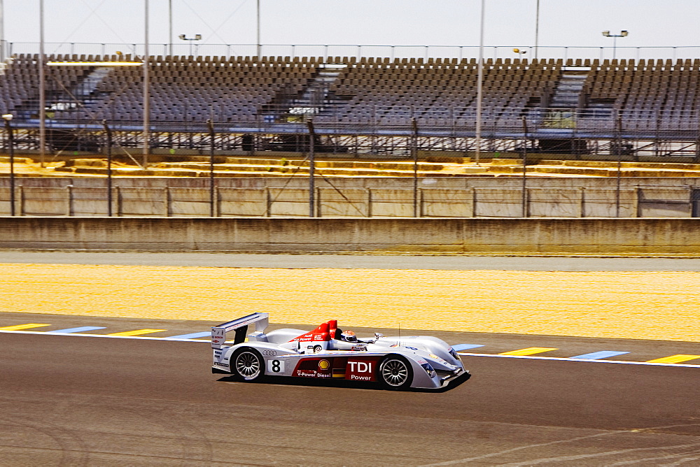 Stock car in a motor racing track, Le Mans, France