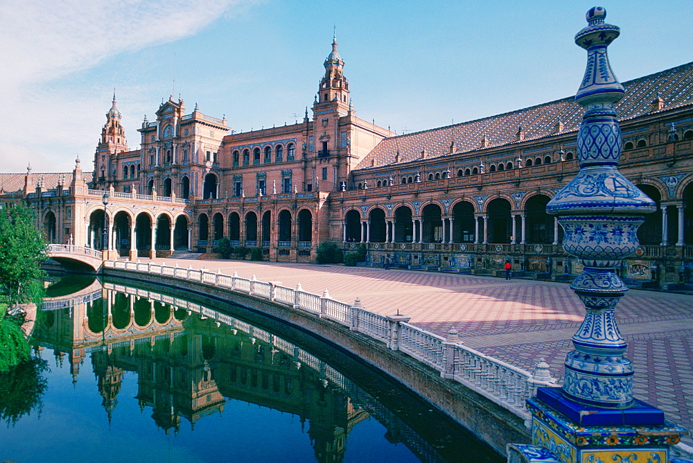 Palace at the riverside, Plaza De Espana, Seville, Spain
