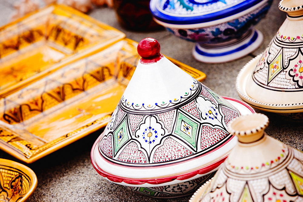 Close-up of craft products, Porto Antico, Genoa, Liguria, Italy