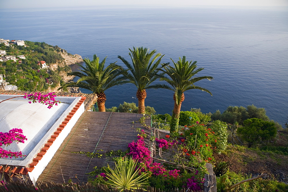 Buildings at the sea side, Amalfi Coast, Maiori, Salerno, Campania, Italy