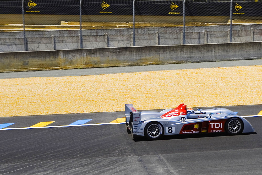 Stock car in a motor racing track, Le Mans, France