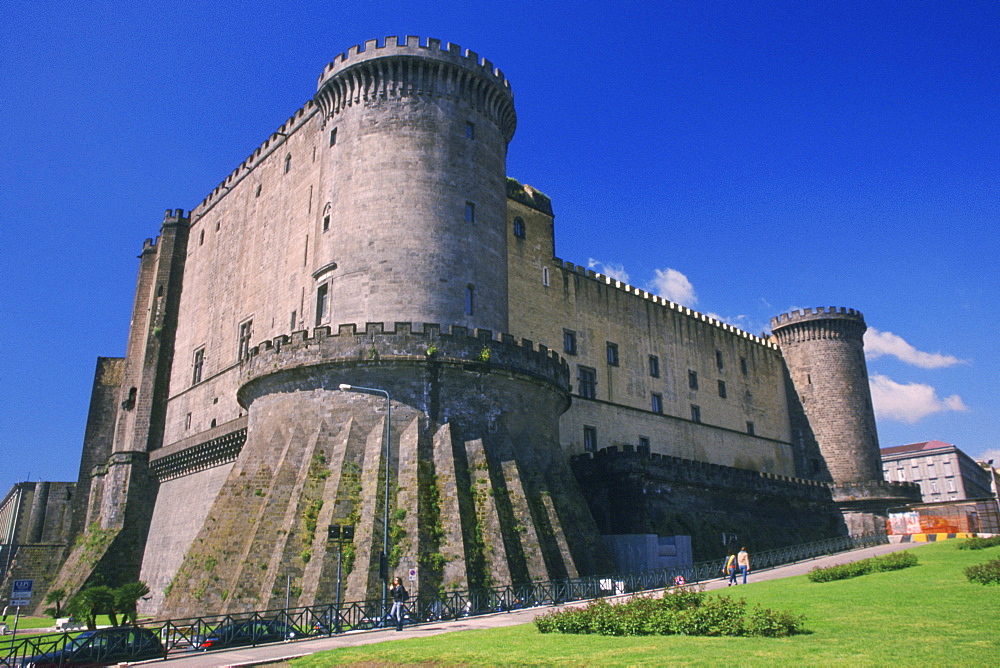 Low angle view of a fort, Naples, Italy